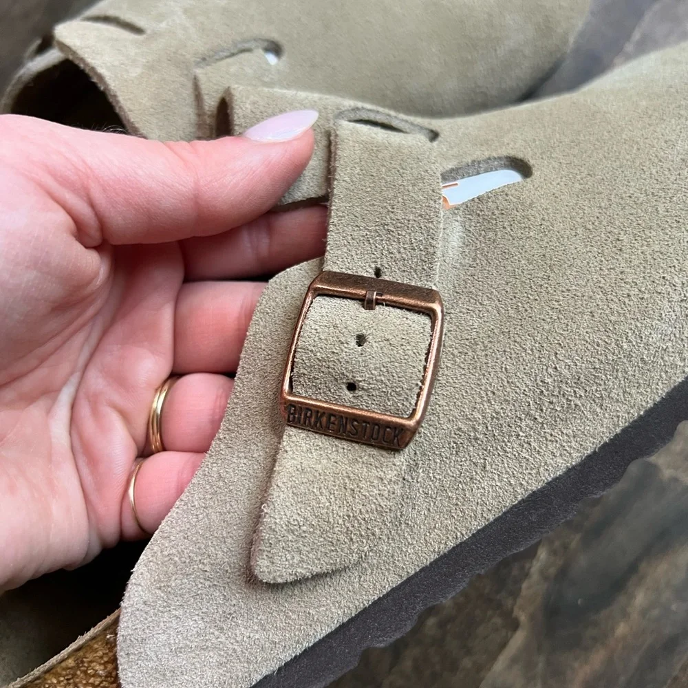 NWOT Birkenstock Boston Clog Taupe - Picture 4 of 11